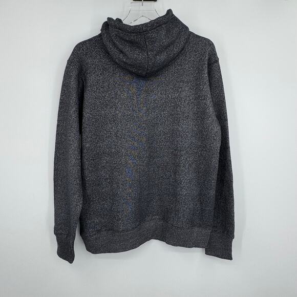 Fleece Factory sweatshirt men's M pullover hoodie kangaroo pocket heather gray - Picture 3 of 8